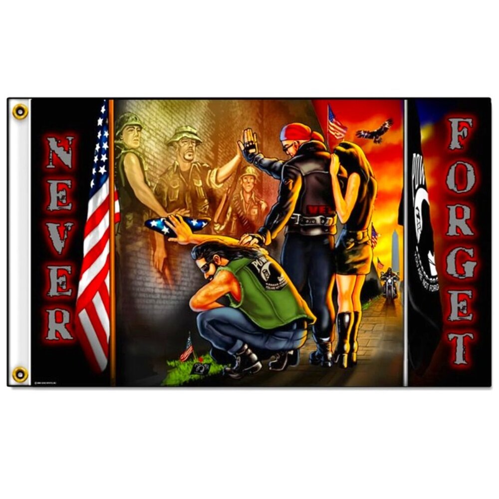 Hot Leathers FGA1008 3x5 Vietnam Wall Flag